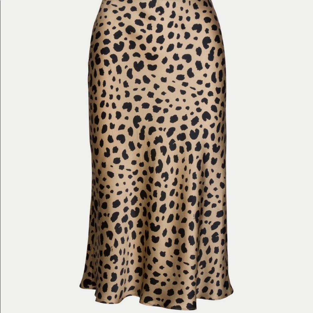 Realisation par the Naomi “wild thing” cheetah Silk skirt M, EUC
